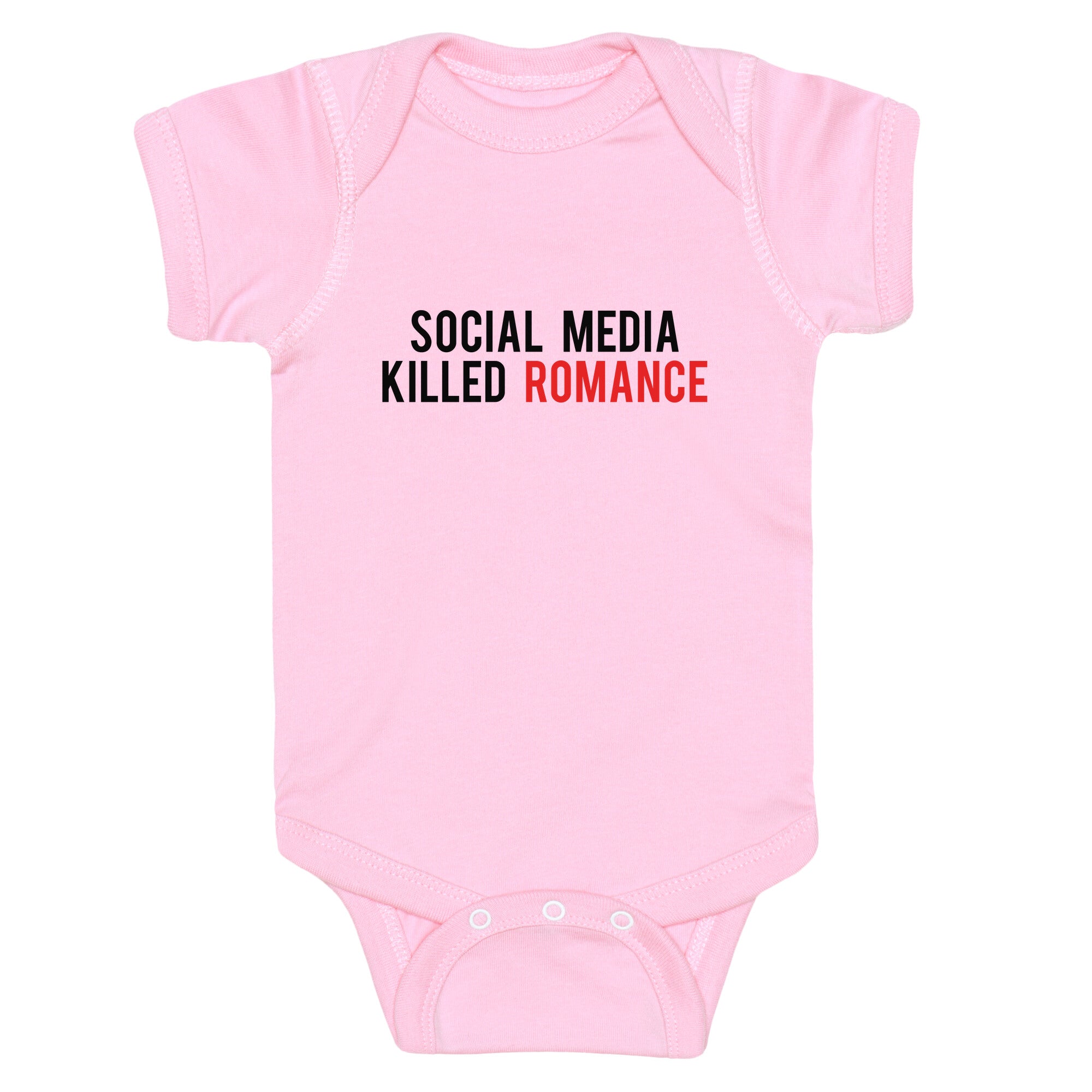 Social Media Killed Romance Baby One-Piece